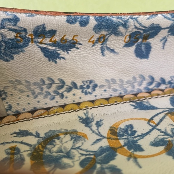 Brown/gold Gucc leather flats with box - Picture 7 of 12